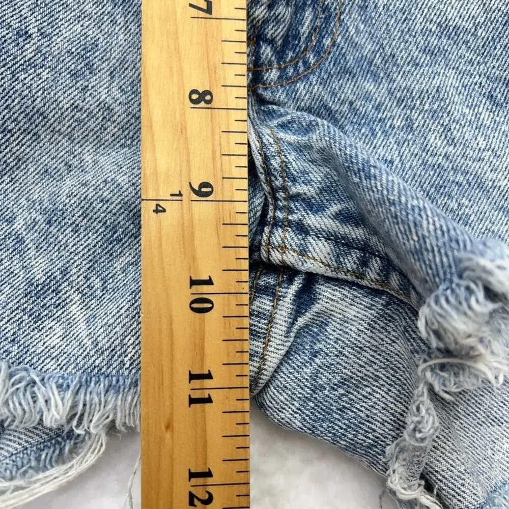 Vintage‎ Levi's 505 Distressed Shorts Women's 10/30 Orange Tab Made in USA